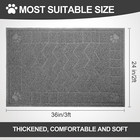 Cat Litter Box Mat  35  X 24  Large Kitty Litter Trapping Mat Keep Floor Clean  