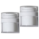 2pcs Cream Jars Refillable Cosmetic Container Empty Sample Jar For Body Butter