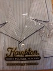 Hampton Vintage 1960 s Men s Permanently Pressed Flannel Pajamas Nos Size L