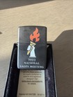 Zippo Cigarette  lighter Black Matte Made Usa          I 22  Advertising Boars Head