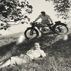Vintage Motorcycle Motorscooter     1950   s 1 Large Orig Press Ad Photo