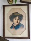 Antique Pair Of Victorian Framed Art Pictures