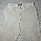 Vintage Polo Ralph Lauren Chino Pants Men 36x34 Straight Leg Grey Classic Preppy