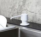 Kitchen White Soap Dispenser Liquid Bottle 1hole Deck Mounted For Sink Bathroom