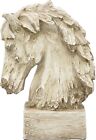 18 Inch Horse Head Bust Statue Tabletop Horsehead Sculpture Figurine Decor