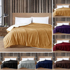 Large Sherpa Fleece Blanket 400 Gsm Super Soft Reversible Warm Sofa Bed Throws