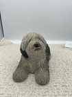 Vintage  Old English Sheep Dog 1983 Signed Sandra Brue By Sandicast