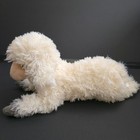 Vintage Hansa Realistic Lamb Plush 1999 White Lying Sheep 16   