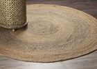 Rug Round Natural Reversible 100  Jute Carpet Braided Modern Farmhouse Area Rug