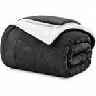 King Size Sherpa Fleece Blanket Ultra Soft Reversible For Bed Couch