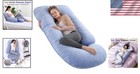 Soft 57-inch Full Body Maternity Pillow With Washable Cover For Sleep Support
