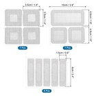 20pcs 3 Styles Fiberglass Window Screen Repair Kit  Grey