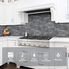 Peel And Stick Backsplash 3 X 6 Inches 3d Pvc Composite Wall Tile Stick On Backs