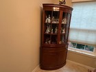 Antique Dining Room Table With Cabinet  chairs Included 