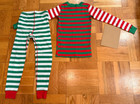 Hanna Andersson Kids Size 5 Christmas Pajamas Organic Cotton Red Green Striped S