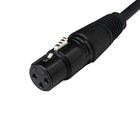 1m 3-pin Female To 5-pin Male Xlr Dmx Stage Light Turnaround Cable 1 Pcs