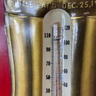 Vtg Coca-cola Thermometer Tin Oval Sign