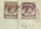 Malaya Straits Settlements Sg 281  284 Singapore 13 fe 1941 Wwii Censo