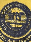 Old Vintage Cloth 1975 Schuylkill Haven Pa Anniversary Advertising Banner Flag