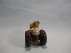Wee Forest Folk Whimsey Hollow Le Field Mouse Burgundy Tractor 2000 - Wff Box