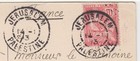 France Levant Cover Postmark Jerusalem  Palestine  14 Jan  1913 -