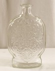 Vintage Schenley Whiskey Embossed Glass Liquor Bottle Decanter No Stopper