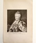 Catharine Ii Of Russia Victorian Print 1901 Woman History Ephemera Antique Dwp4c