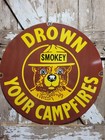 Vintage Smokey The Bear Porcelain Sign Old 30  Campfire Ranger Us Forest Service