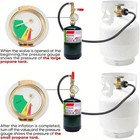1lb To 20lb Propane Refill Adapter Extension Hose With Gauge On-off Control 40  