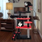Gothic Cat Tree 52   Tall Cat Tower W  Cat Bed Cat Condo Sisal Scratching Post