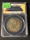 1965 Canada Silver One Dollar Anacs Au 50-canada Type 2  Blunt 5  Small Beads  1