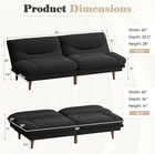 Homall Futon Sofa Bed  Modern Loveseat Futon Couch With Adjustable Backres