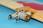 Vintage Wooden Control Line Model Airplane With 2 5 Engine     41    Wingspan