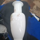 Vintage Japanese Porcelain Shibata Vase Lotus Flowers And Butterflies  e