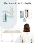 Mini Travel Umbrella With Case  Compact Pocket Size Uv Sun   Rain