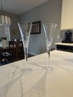 Waterford Wishes Happy Celebration Crystal Champagne Flutes