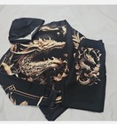 2-piece Hoodie   Jogger Set Black gold Dragon Graphic Size L   Kids