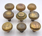 Antique Door Knobs Handles Round Vintage Brass   Metal Knob Hardware Mixed Lot