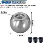 Car Round Ball Gear Shift Knob  Aluminum Alloy Gear Shift Stick  Color  Silver