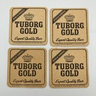 Lot Of 4 Vintage Turborg Gold Export Carling National Baltimore Md Beer Coasters