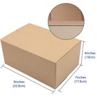 Small Transport Box 9x7x4  10 20 Pcs   For Packaging  Handling  Mailing  Brown