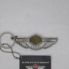 Harley Davidson 100th 2003 Anniversary Ring Fob Keychain Pewter 100 Years Thick