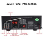 2500w Peak Stereo Hifi Power Amplifier Bluetooth5 4 Fm Usb Eq Mixer For Car Home
