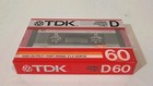Tdk D 60  1986 Cassette Tape Blank Audio High Output New Sealed