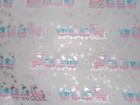 Vtg Christmas Store Wrapping Paper Gift Wrap 2 Yards 1940 Angel Train Stars Cute