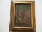 Antique 18th Century Oil Painting Religious Icon Jesus Portrait Estate Heirloom