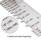 2pcs Sheet Metal Gauge Thick Gage Measuring Tool Wire Gauge Stainless Steel Us