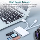7-in-1 Sd microsd Card Reader   Dual Usb Otg Adapter For Iphone ipad   Memory   
