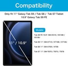  2 Pack Tempered Glass Screen Protector For Samsung Galaxy Tab S9 Fe 10 9  S9 11