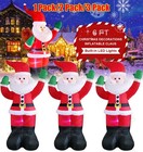 6 Ft Christmas Inflatable Santa With Gift Bag blow Up Xmas Inflatable Decoration